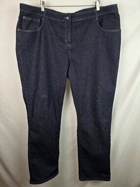 Apparel Collection Jeans Womens Size 22WR Dark Straight Leg Denim Jean Pants